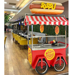 Carrito de <span class=keywords><strong>Hot</strong></span> Dogs Personalizado, Carrito Móvil de Venta de <span class=keywords><strong>Hot</strong></span> Dogs para Negocios de Comida Rápida - Product Image 4