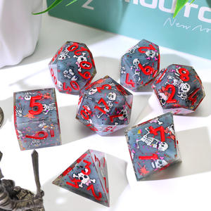 Verspielte tanzende Skelette Polyed rische Würfel, süßes gruseliges Harz-DND-Würfelset für Dungeons und Drachen Fun RPG-Games-L19 - Product Image 3