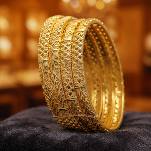 Wholesale Dye Gold Plated Traditional Design <b>Bangles</b> Brass Custom Gold <b>Bangles</b> Fashion <b>Bangles</b> Gold Filled Jewelry Oro Joyeria - Product Image 3