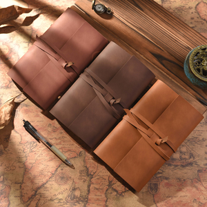 Diario in Pelle: Agenda in Stile Retrò di Alta Qualità per Artisti, Viaggiatori e Tutti gli Altri, Versione a Righe A6 - Product Image 1