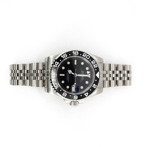 Montre automatique mécanique GMT Seiko, livraison rapide, noire, étanche 5ATM, boîtier en acier inoxydable lumineux - Product Image 1
