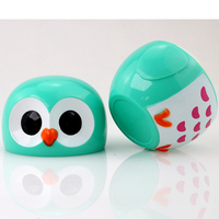 5g crème pour le visage des enfants peut dessin animé animal hibou en forme de produit de soin de la peau en plastique bouteille vide 30g fond de teint liquide faire