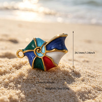 DAIHE Collier et Boucles d'Oreilles en Acier Inoxydable avec Pendentifs Coquillage, Étoile de Mer, Tortue Marine, Poisson, Conque, Dauphin – Accessoires