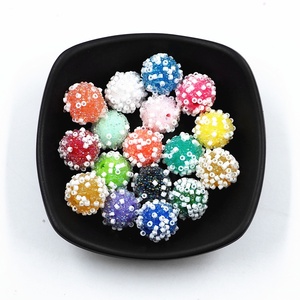 Promotion Mix 100pcs DIY Bracelet Handbag Keychain Pen Charm Loose Spacer 20mm Acrylic <b>Bead</b> - Product Image 2