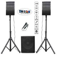 HDL50A Enceintes Line Array Actives 4 Canaux 4K avec Aimant Néodyme Étanche pour Scène Professionnelle, Mariages, DJ et Son Surround