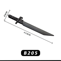 Accessoires compatibles pour figurines : Grandes épées, haldères, armures militaires, casques, briques de construction, jouets, cadeau promotionnel