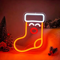 Lettres néon LED en acrylique personnalisées, idéales pour Noël, les fêtes, les mariages et la décoration de salon.