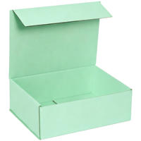 Nouvelle boîte pliante magnétique avec grand logo personnalisé, en carton recyclable de luxe, boîte cadeau pliable, boîte à bougies