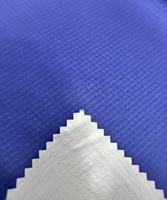 20D Argent TPU Enduit Laminé 15mm Ripstop Nylon Tissu Veste Imperméable Tissu Argent