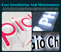 Letrero LED 3D con Logotipo Personalizado, Letrero Comercial con Letras LED 3D, Letrero Acrílico con Logotipo Personalizado para Negocios