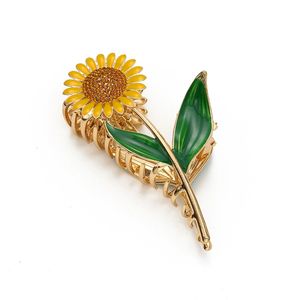 Commercio all'ingrosso grande morsetto per capelli in metallo diamante racchetta per capelli di grandi dimensioni strass scuola matita fiore tulipano artiglio clip per le donne - Product Image 5