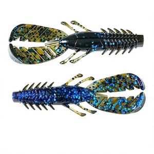 Leurre de pêche aux crevettes à paillettes du fabricant d'origine, griffes flexibles, vibration naturelle, matériel de pêche en eau douce - Product Image 5