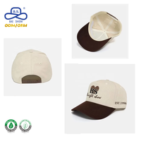 Casquettes de baseball rétro en velours côtelé colorées, fabriquées par une usine OEM professionnelle, avec logo personnalisé pour un usage quotidien en extérieur