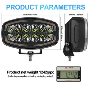 Lampe de travail LED Xovy pour camion, 9 pouces, 10-60V, phare LED 4x4, DRL ambre, compatible avec Scania, VolvoTruck ou fourgonnette - Product Image 5