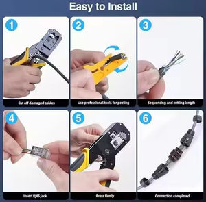 <span class=keywords><strong>Câble</strong></span> d'extension satellite à prise étanche V3 <span class=keywords><strong>Câble</strong></span> de communication réseau de remplacement <span class=keywords><strong>RJ45</strong></span> en aluminium étamé PVC Starlink Gen 3 - Product Image 6