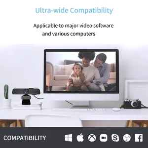 Hot Sell Computer Webcam In 2k Resolution With Built-in Digital Microphone For Video Conference And Live Streaming