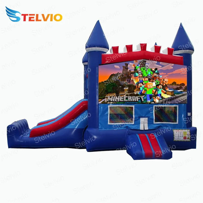 Chất lượng tốt nhất nóng bán trẻ em Inflatable Bouncer thương mại nhảy lâu đài Inflatable bouncy nhà với trượt để bán