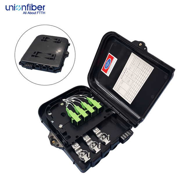 Unionfiber Caja Nap 8 Port Empty Fiber Optic Distribution Box 16 Cores Nap Box Cajas With 1X8 Splitter 1:8 Core Caja Nap