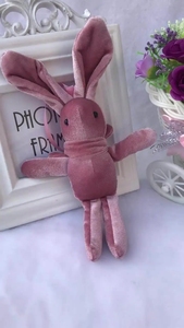 Penjualan laris boneka rantai kunci kelinci boneka kelinci beludru Korea Selatan Aksesori Hari Valentine liontin mainan kelinci - Product Image 5