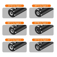 DC USB Typ-C Stromadapter Konverter Laptop-Stromanschluss DC-Buchse auf USB-C-Stecker Adapter für MacBook Lenovo HP 65W
