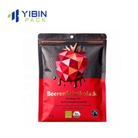 Sacs refermables mats imprimés personnalisés pour bonbons alimentaires pochettes avec 3 poches latérales sac d'emballage en plastique mylar