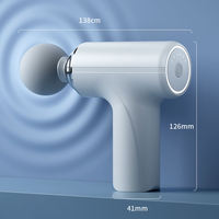 Masseur corporel intelligent portable mini de haute qualité en ABS, 4 têtes, 6 vitesses réglables, massage profond des tissus, fascia, pour athlètes sportifs