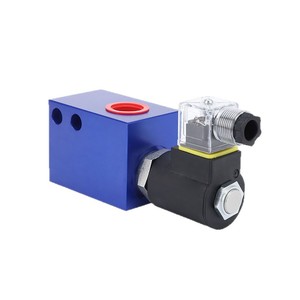 Bloc de commande hydraulique à 6 points pour électrovanne à cartouche V6068, fileté G3/4, bleu - Product Image 1