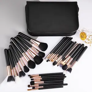 Professional 29個Luxury Makeup Brushes Complete Kit Extravganza Copper Kit Collection Make Up BrushesとCase