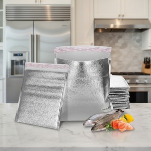 ถุงเก็บอาหารแบบใช้แล้วทิ้ง พิมพ์ลายได้ตามต้องการ ผลิตจากอลูมิเนียมฟอยล์และโฟม EPE พร้อมแถบกาวในตัว ช่วยรักษาความสดและเก็บอุณหภูมิ - Product Image 1