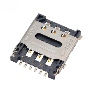 Nano <span class=keywords><strong>Sim</strong></span> khe cắm thẻ kết nối 6 pin lật Bìa Stype 1.45H - Product Image 1