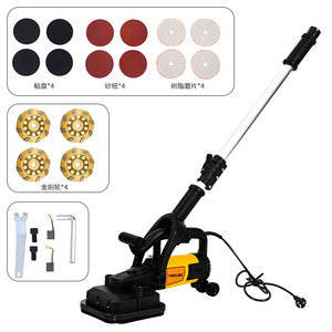 Handheld Coarse Grinder With Extension Rod For Wall Floor Sanding Polishing Electric Professional Grade - Product Image 4