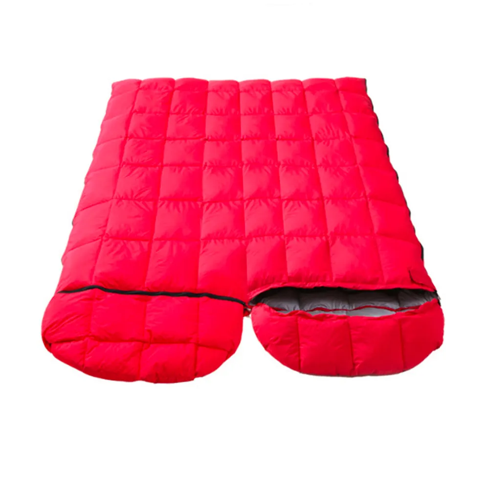 Factory direct outdoor light weight double down sleeping bag