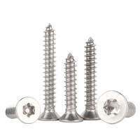A2 304 Inox plat CSK Torx aggloméré vis en acier inoxydable 316 A4 fraisée inviolable résistant sécurité vis à bois autotaraudeuse