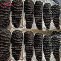 Perruque frontale en dentelle HD en cheveux indiens bruts, 100% sans colle, en cheveux humains vierges avec cuticules alignées, perruque complète en dentelle pour femmes noires