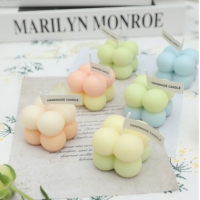 Bougies cube en cire de soja personnalisées pour mariages, aromathérapie et décoration intérieure pour le Diwali et le Ramadan parfumées pour les fêtes