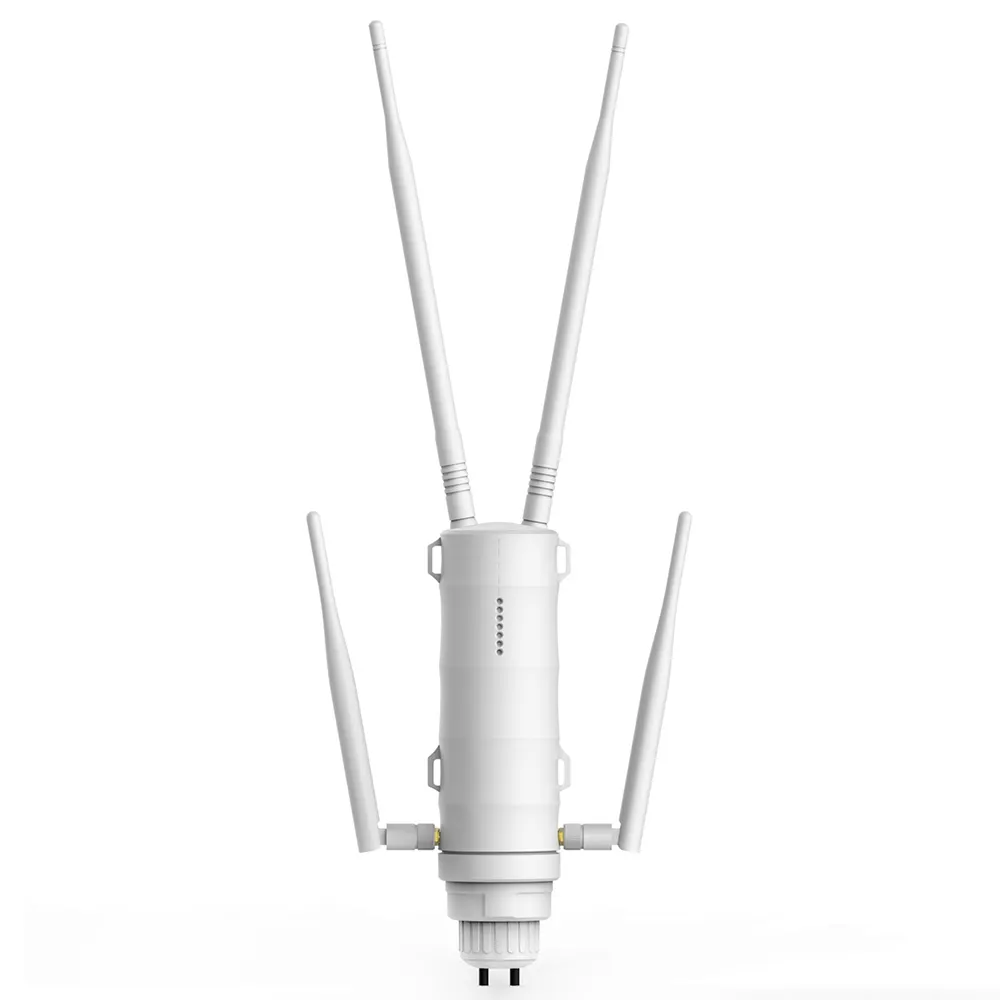 Router WiFi AP luar ruangan nirkabel POE daya tinggi sinyal kuat untuk menutupi area besar