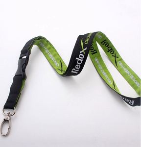 Custom Eco-friendly Durable Jacquard Woven Embroidered Logo <b>Safety</b> Breakaway Soft Polyester Neck Strap Promotional ID Lanyard - Product Image 3