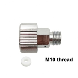 Stainless Steel Silver Bleed Release Valve Adaptor OEM Zimakyfa Model M10-XQLS HPA Hand <b>Pump</b> Refill Station Charging <b>Adapter</b> - Product Image 5