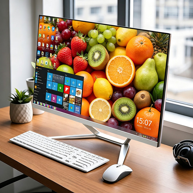 All in One PC 24 Inch Desktop Computer N150 DDR4 8GB 256GB SSD All-in-One Computers All in One AIO PC