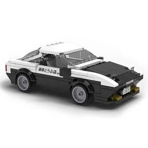 日本动漫首字母AE86 Trueno // Fc35/FD35 RX-7赛车模型1:24积木套件男孩爱好者卡达砖玩具