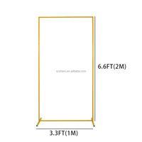 Arche rectangulaire en fer forgé pour mariage, support de fond géométrique, décoration de scène