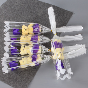 Regalo Creativo para el Día de la Madre, San Valentín o Fiestas, Ramo de Flores Artificiales en Forma de Oso Individual - Product Image 5