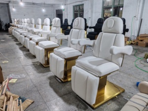 Professionnel 3/4 moteurs Spa Salon beauté du visage lit de cils chaise esthétique <span class=keywords><strong>Table</strong></span> de Massage électrique - Product Image 4