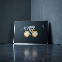 Carte de visite numérique en métal NFC noir mat de luxe avec gravure de code QR, toutes les couleurs de cartes NFC en métal avec découpe pour laser