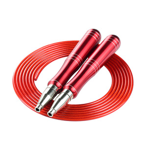 Aluminum Alloy Handle Self Locking Steel Wire Jump <b>Rope</b> Adjustable Length Fitness Equipment For Weight Loss And <b>Exercise</b> - Product Image 2