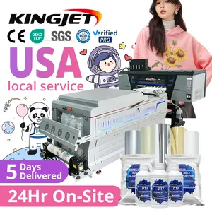 Kingjet Tシャツ印刷機sublistardtfプリンターパーカープリンター機impresora imprimante i3200 60cmdtfプリンター