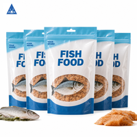 Sachet Doypack personnalisé refermable avec fermeture éclair pour aliments pour poissons - Anti-humidité, avec fenêtre transparente et trou de suspension, 50g-2kg, pour aliments pour animaux de compagnie