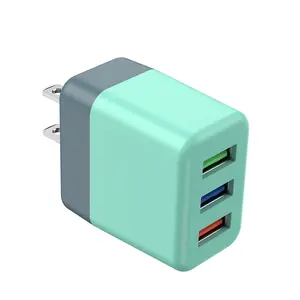 Geeignet für Iphone Android Huawei Handyladegerät Macaron farbe drei-Anschluss 5V2A einzelner USB-Doppel-Mehrfach-Aufladekopf