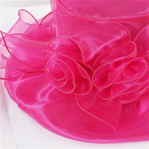 Chapeaux de Derby du Kentucky en organza pour femmes Eugen Zahua, tailles 56-58 cm, pour l'été, la plage, l'église, les mariages, les jeux de rôle, 100 pièces - Product Image 2