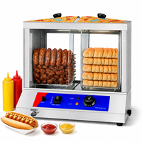 COOKAID 220V Équipement de cuisine professionnel en acier inoxydable, armoire de présentation isotherme, chauffe-encorechauds électrique portable 50L